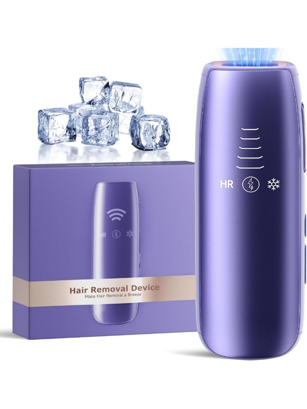 Upgraded IPL Laser Hair Removal Device with Ice Cooling, 999,999 Flashes